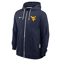Nike West Virginia Mountaineers 2025 Sideline Standard Issue Dri-FIT Full-Zip Hoodie