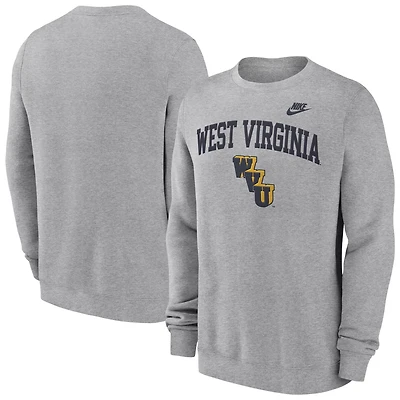 Nike West Virginia Mountaineers Legacy Classic Tackle Twill Embroidered Arch Over Logo Pullover Sweatshirt