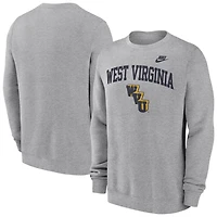 Nike West Virginia Mountaineers Legacy Classic Tackle Twill Embroidered Arch Over Logo Pullover Sweatshirt