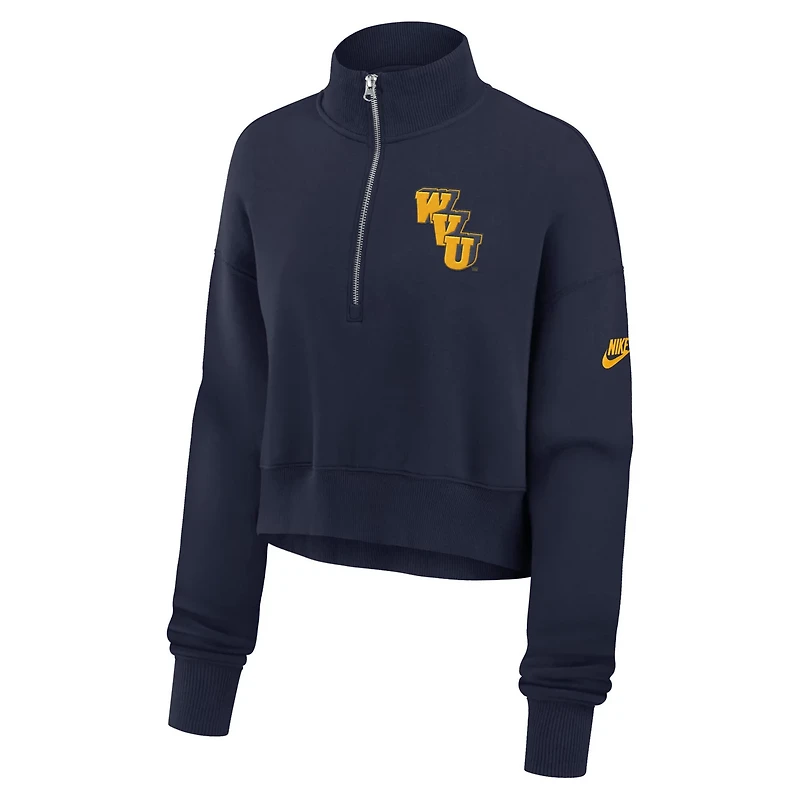 Nike West Virginia Mountaineers Legacy Elevated Logo Half-Zip Sweatshirt