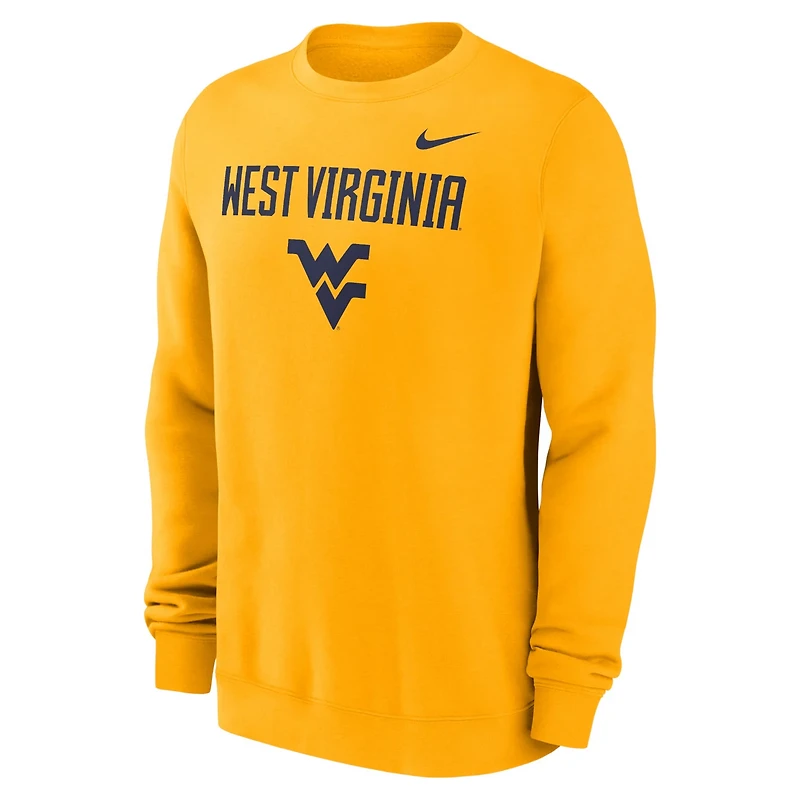 Nike West Virginia Mountaineers Primetime Primary Stack Pullover Sweatshirt