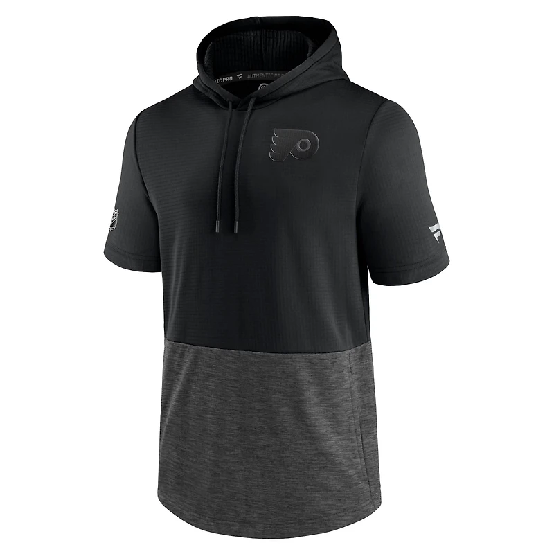Philadelphia Flyers Authentic Pro Travel and Training Short Sleeve Pullover Hoodie
