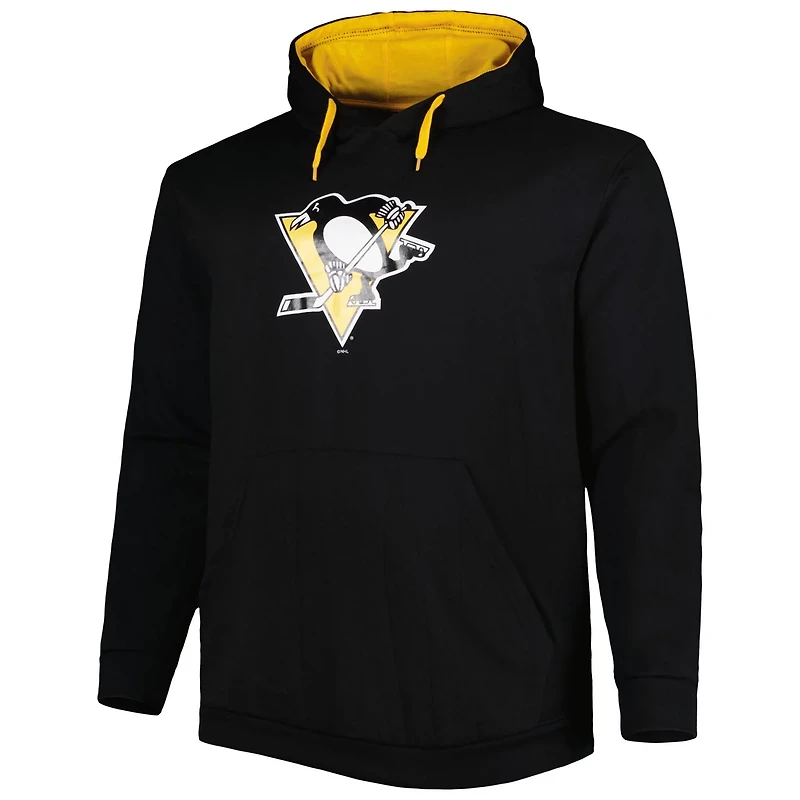 Pittsburgh Penguins Logo Big  Tall Fleece Pullover Hoodie