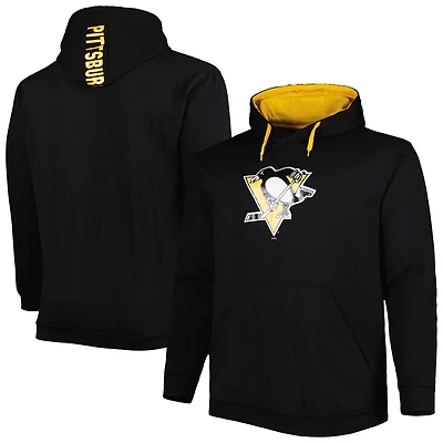 Pittsburgh Penguins Logo Big  Tall Fleece Pullover Hoodie