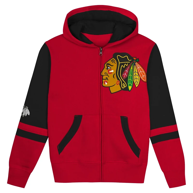 Preschool Chicago Blackhawks Face Off Full-Zip Hoodie