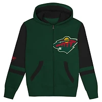 Preschool Minnesota Wild Face Off Full-Zip Hoodie