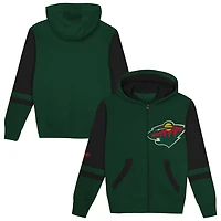 Preschool Minnesota Wild Face Off Full-Zip Hoodie