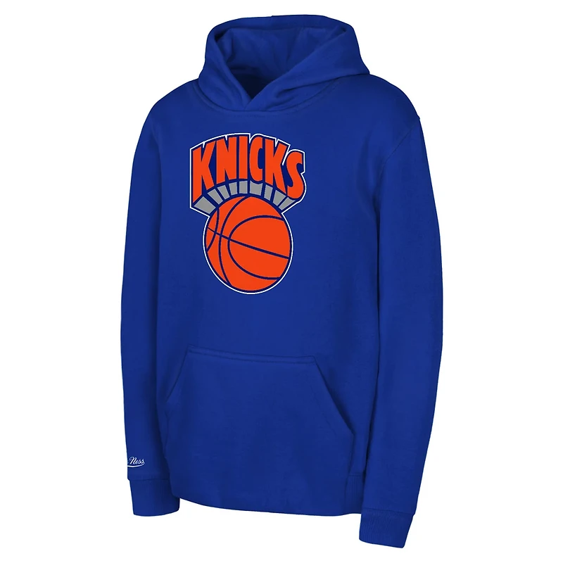 Preschool Mitchell  Ness New York Knicks Retro Logo Pullover Hoodie
