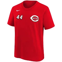 Preschool Nike Elly De La Cruz Cincinnati s 2025 MLB Speedway Classic Name  Number T-Shirt