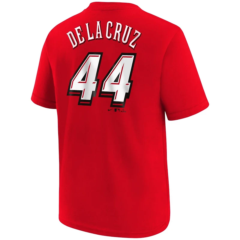 Preschool Nike Elly De La Cruz Cincinnati s 2025 MLB Speedway Classic Name  Number T-Shirt