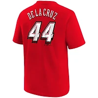 Preschool Nike Elly De La Cruz Cincinnati s 2025 MLB Speedway Classic Name  Number T-Shirt