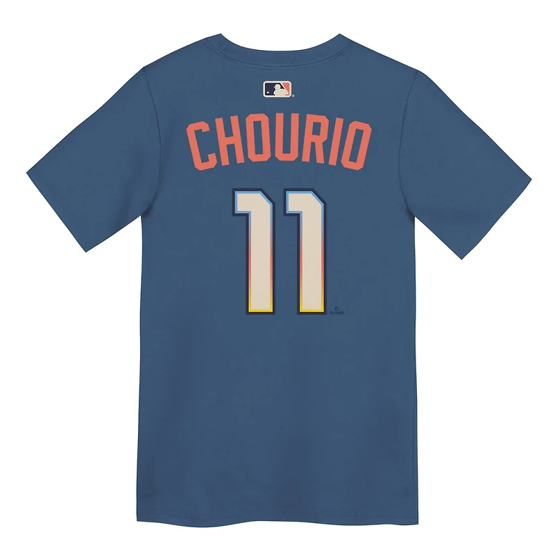 Preschool Nike Jackson Chourio Gray Milwaukee Brewers 2026 City Connect Name Number T-Shirt