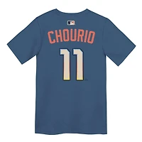 Preschool Nike Jackson Chourio Gray Milwaukee Brewers 2026 City Connect Name  Number T-Shirt
