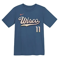 Preschool Nike Jackson Chourio Gray Milwaukee Brewers 2026 City Connect Name  Number T-Shirt