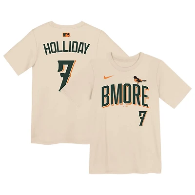 Preschool Nike Jackson Holliday Baltimore Orioles 2026 City Connect Name Number T-Shirt