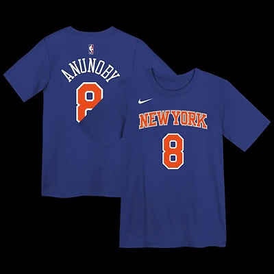 Preschool Nike OG Anunoby New York Knicks Icon Name  Number T-Shirt