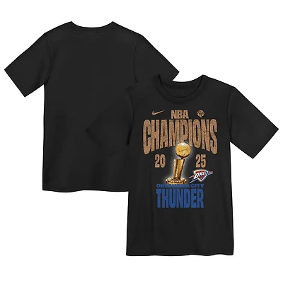 Preschool Nike Oklahoma City Thunder 2025 NBA Finals Champions Locker Room Confetti T-Shirt