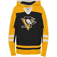Preschool Pittsburgh Penguins Ageless Revisited Lace-Up V-Neck Pullover Hoodie