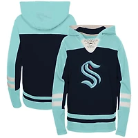 Preschool Seattle Kraken Ageless Revisited Lace-Up V-Neck Pullover Hoodie