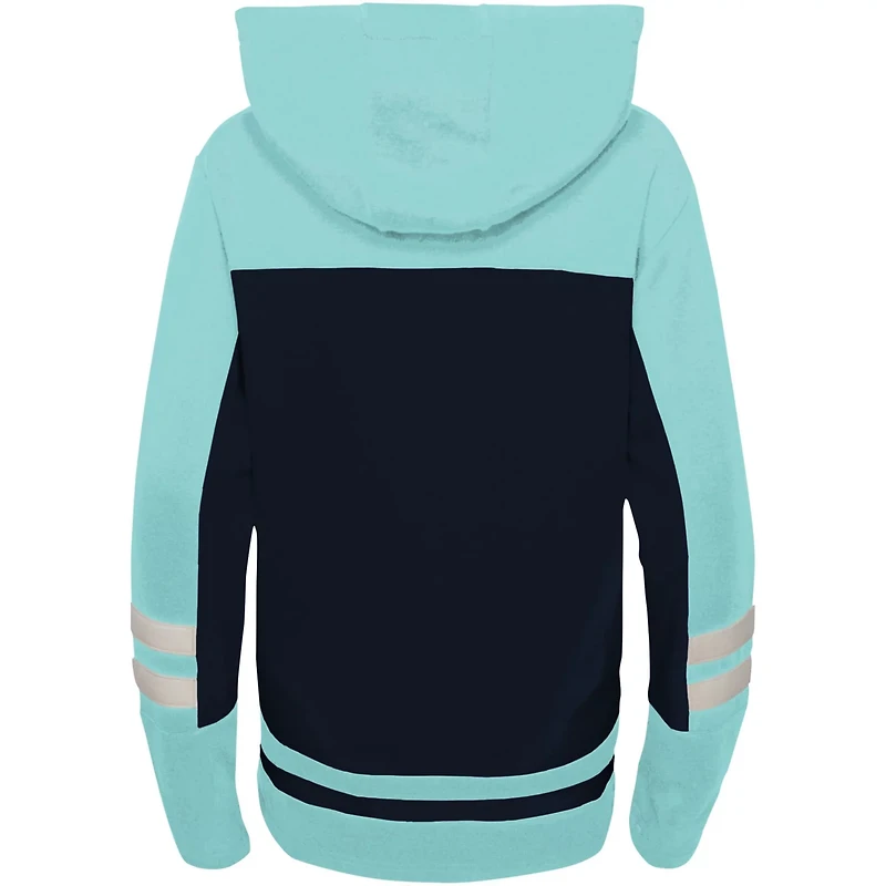 Preschool Seattle Kraken Ageless Revisited Lace-Up V-Neck Pullover Hoodie