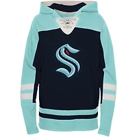 Preschool Seattle Kraken Ageless Revisited Lace-Up V-Neck Pullover Hoodie