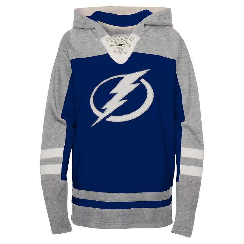 Preschool Tampa Bay Lightning Ageless Revisited Lace-Up V-Neck Pullover Hoodie