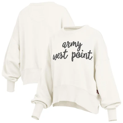 Pressbox Army Black Knights Oversized Chelsea Waist Length Pullover Sweatshirt