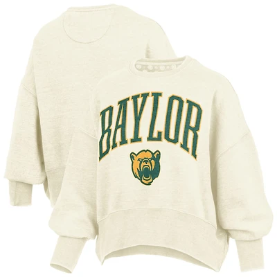 Pressbox Baylor Bears Oversized Waist-Length Crewneck Sweatshirt