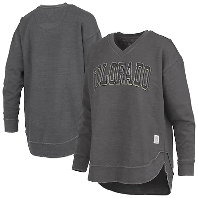 Pressbox Colorado Buffaloes Westin Poncho V-Neck Pullover Sweatshirt