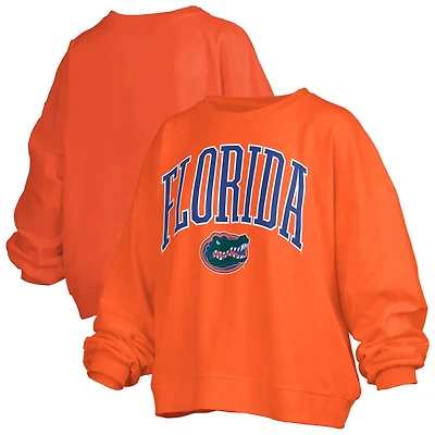 Pressbox Florida Gators Janise Arch Over Logo Waist Length Oversized Pullover Sweatshirt