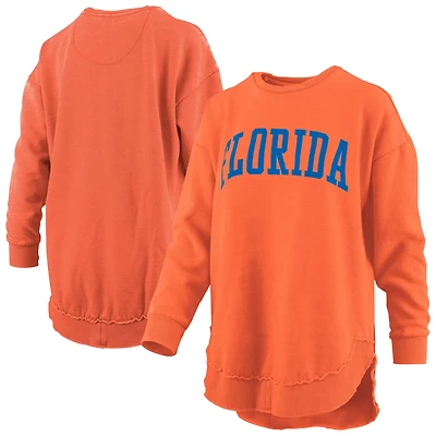 Pressbox Florida Gators Melange Poncho Vintage Fleece Long Sleeve Pullover Sweatshirt