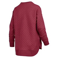 Pressbox Florida State Seminoles Quilted Long Sleeve Pullover Sweatshirt