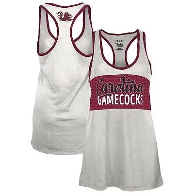 Pressbox Garnet South Carolina Gamecocks Tracy Racerback Tank Top