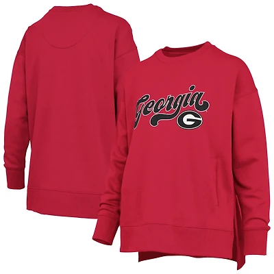 Pressbox Georgia Bulldogs Bonanza Chenille Harper Script Sweatshirt