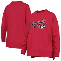 Pressbox Georgia Bulldogs Bonanza Chenille Harper Script Sweatshirt