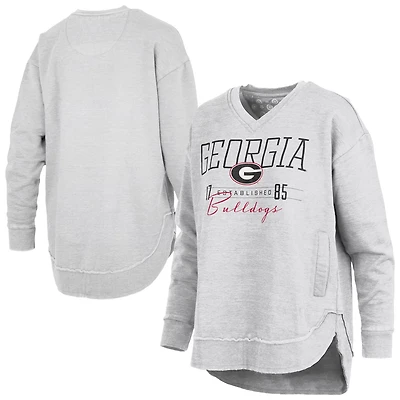 Pressbox Georgia Bulldogs Marcus East Hall Poncho V-Neck Sweatshirt