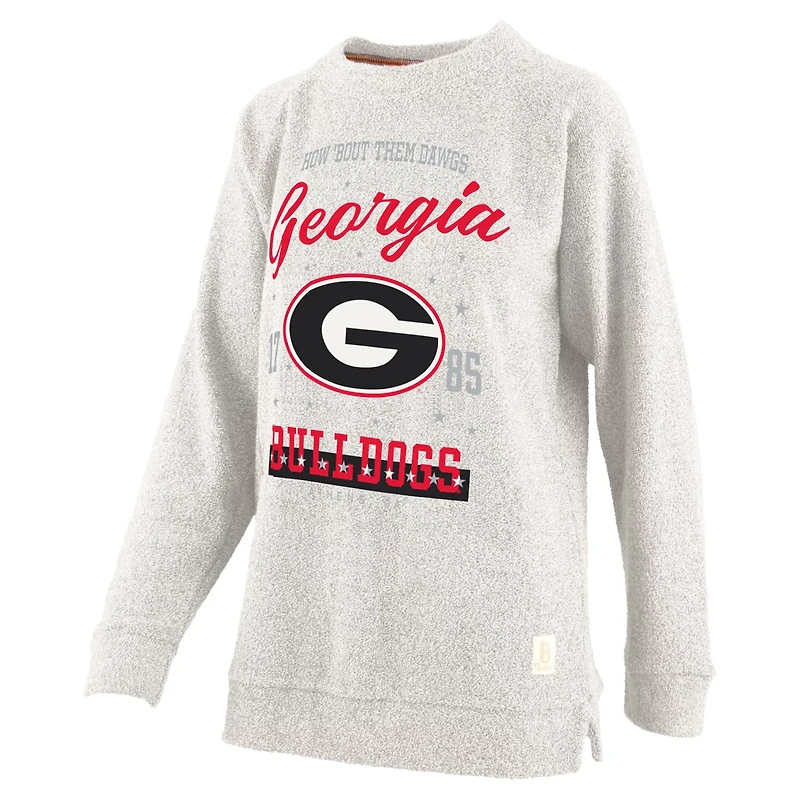 Pressbox Georgia Bulldogs Plus Comfy Cairo Terry Pullover Sweatshirt