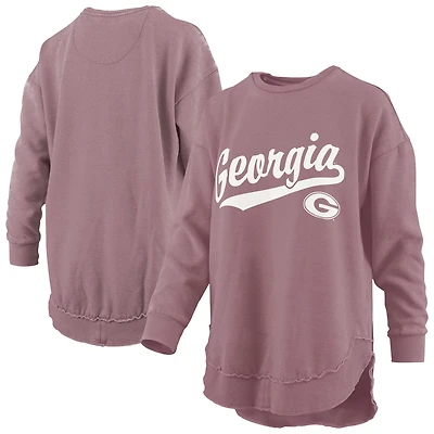 Pressbox Georgia Bulldogs Poncho Fleece Pullover Sweatshirt