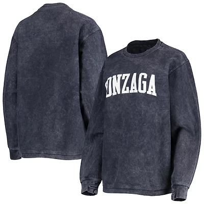 Pressbox Gonzaga Bulldogs Comfy Cord Vintage Wash Basic Arch Pullover Sweatshirt