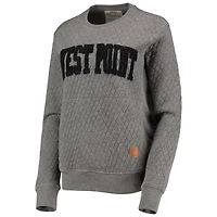 Pressbox Heather Charcoal Army Knights Moose Quilted Pullover Sweatshirt