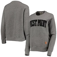 Pressbox Heather Charcoal Army Knights Moose Quilted Pullover Sweatshirt