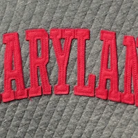 Pressbox Heather Charcoal Maryland Terrapins Moose Quilted Pullover Sweatshirt