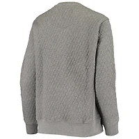 Pressbox Heather Charcoal South Carolina Gamecocks Moose Quilted Pullover Sweatshirt
