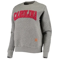 Pressbox Heather Charcoal South Carolina Gamecocks Moose Quilted Pullover Sweatshirt