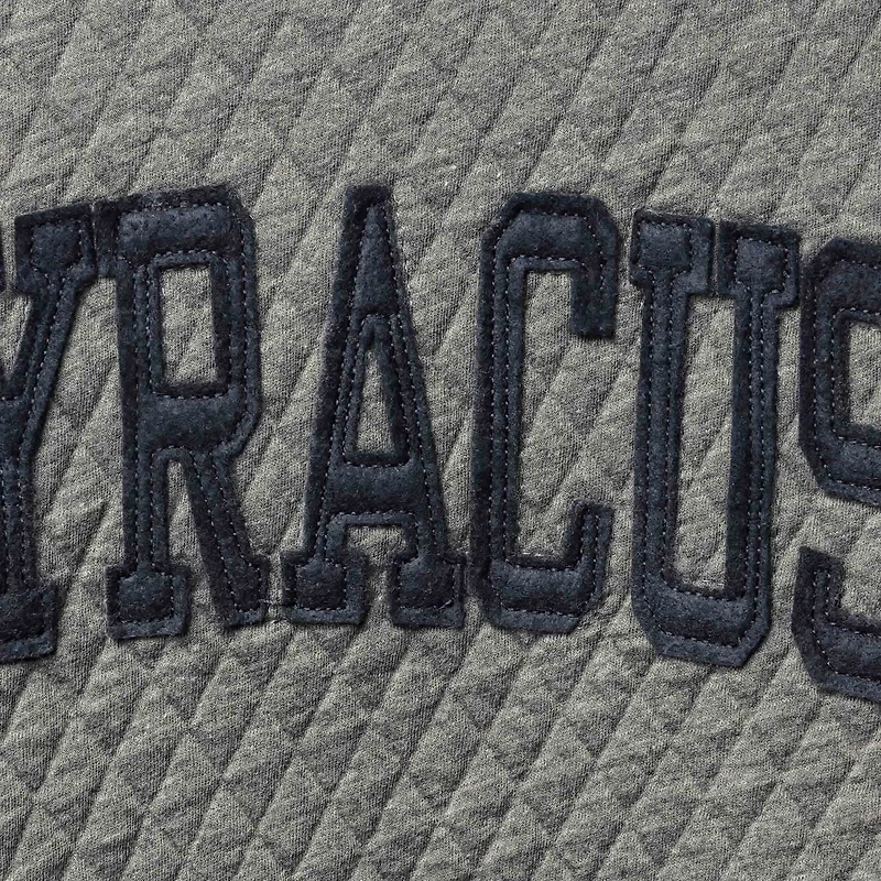 Pressbox Heather Charcoal Syracuse Moose Quilted Pullover Sweatshirt