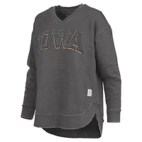 Pressbox Iowa Hawkeyes Westin Poncho V-Neck Pullover Sweatshirt