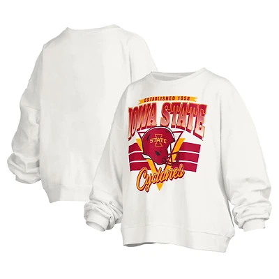 Pressbox Iowa State Cyclones Janice Retro Logo Oversized Pullover Sweatshirt