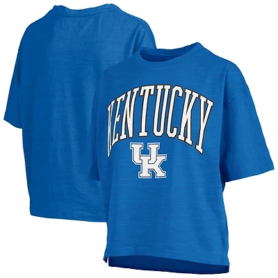 Pressbox Kentucky Wildcats Nelson Arch Over Logo Waist Length Oversized Slub T-Shirt
