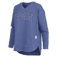Pressbox Kentucky Wildcats Westin Poncho V-Neck Pullover Sweatshirt