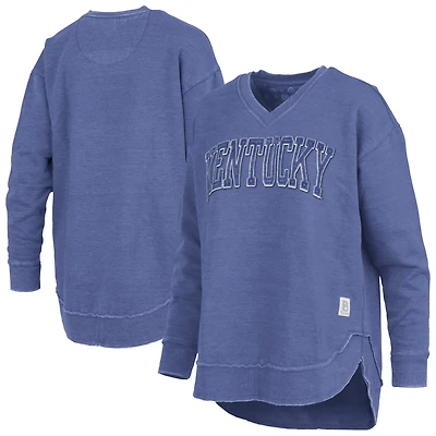 Pressbox Kentucky Wildcats Westin Poncho V-Neck Pullover Sweatshirt